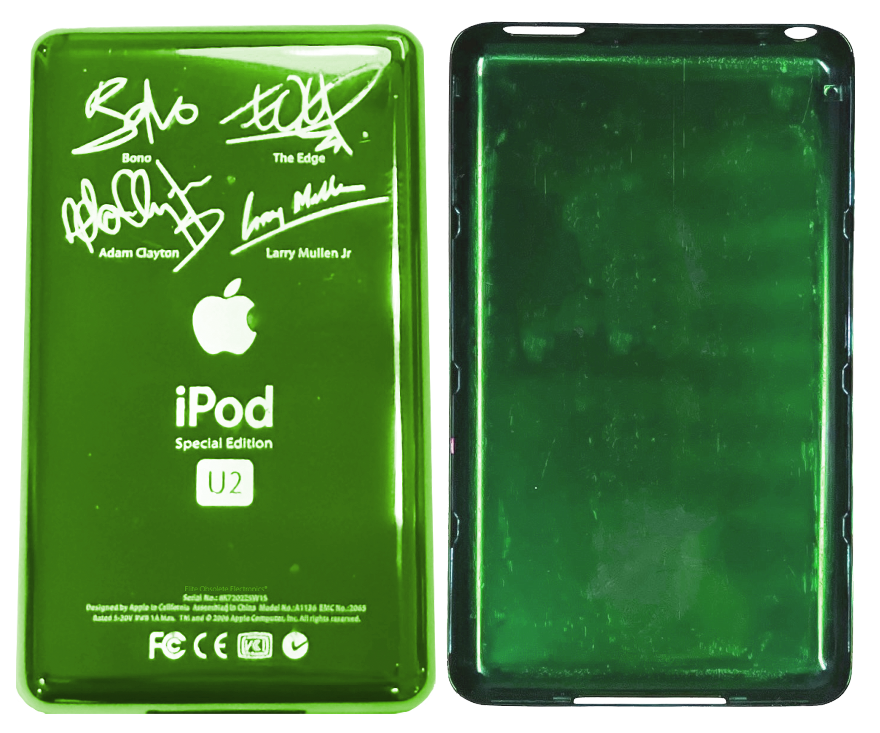 Thick Toxic Green U2 Special Edition Backplate for Apple iPod Thick Toxic Green U2 Special Edition Backplate for Apple iPod