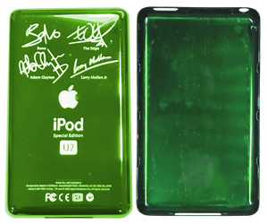 Thick Toxic Green U2 Special Edition Backplate for Apple iPod