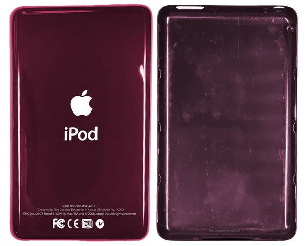 Thick Red Wine Universal Backplate for Apple iPod Video 5th 5.5 A1136 & iPod Classic 6th 7th A1238
