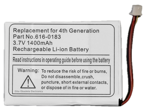 1400mah Li-ion Replacement Battery for Apple iPod Classic 4th Generation (Monochrome & Photo)