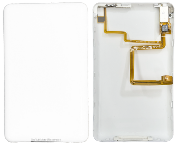 Thick White Fully Blank Matte Backplate for Apple iPod Video 5th 5.5 A1136 & iPod Classic 6th 7th A1238