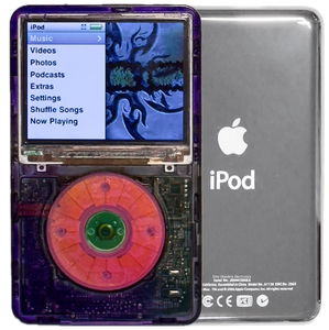 New Apple iPod Classic 6th & 7th Generation Atomic Purple Smoke / Atomic Bubblegum / Atomic Clover (Silver)