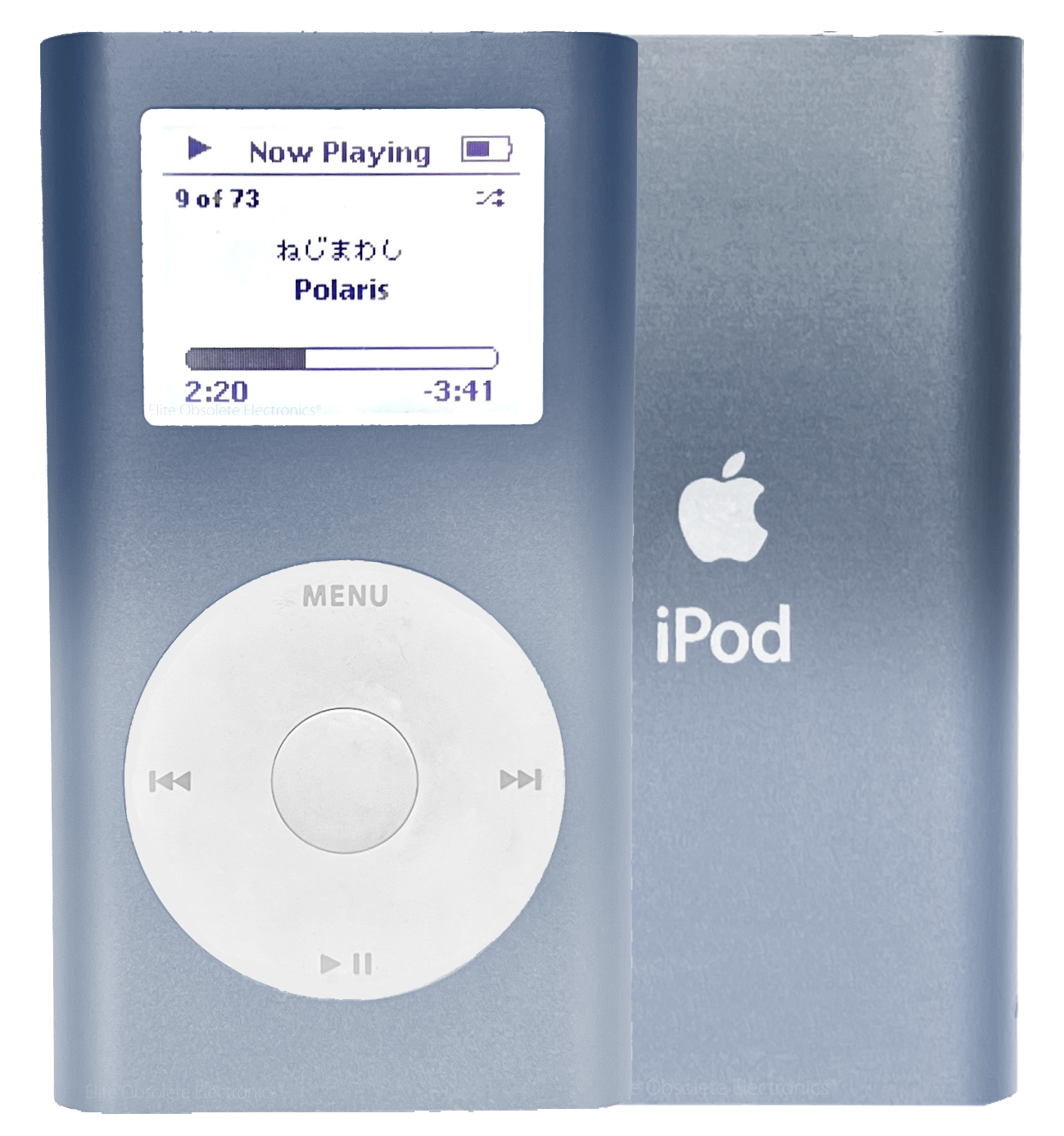 Refurbished Apple iPod Mini 1st 2nd Generation Dark Ocean Blue & Silver Gradient A1051 4GB 6GB MicroDrive & 32GB 64GB 128GB 256GB 512GB 1TB SD Card 650mah