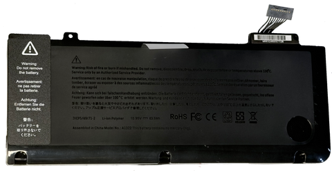 New Rechargeable Lithium-Ion Polymer Battery 5800mah A1322 for Apple MacBook Pro 13.3" Aluminum Unibody A1278
