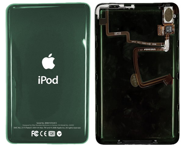 Earth Green Thin Universal Backplate for Apple iPod Video 5th 5.5 Enhanced A1136 & iPod Classic 6th 7th A1238