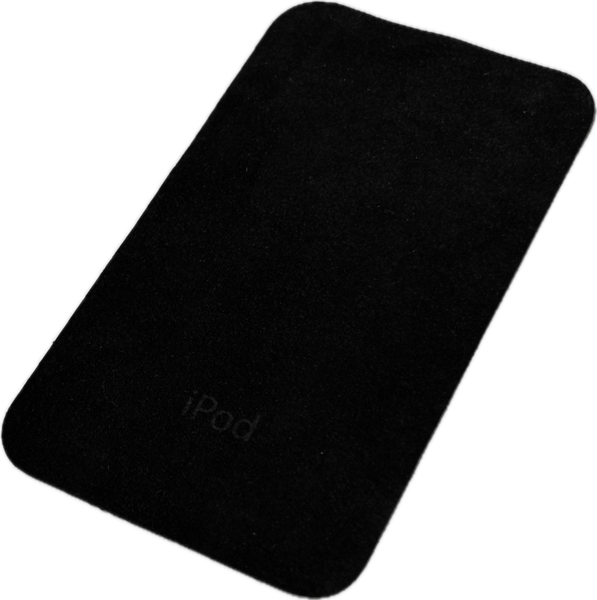 Original Apple iPod Branded Black Microfiber Polishing Cloth Rare