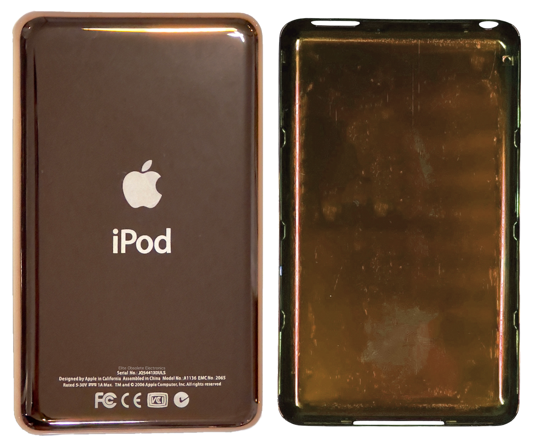 Thick Rose Gold Pink Universal Backplate for Apple iPod Video 5th