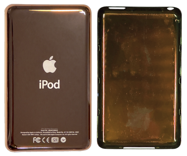 Thin Rose Gold Pink Universal Backplate for Apple iPod Video 5th 5.5 Enhanced A1136 & iPod Classic 6th 7th A1238