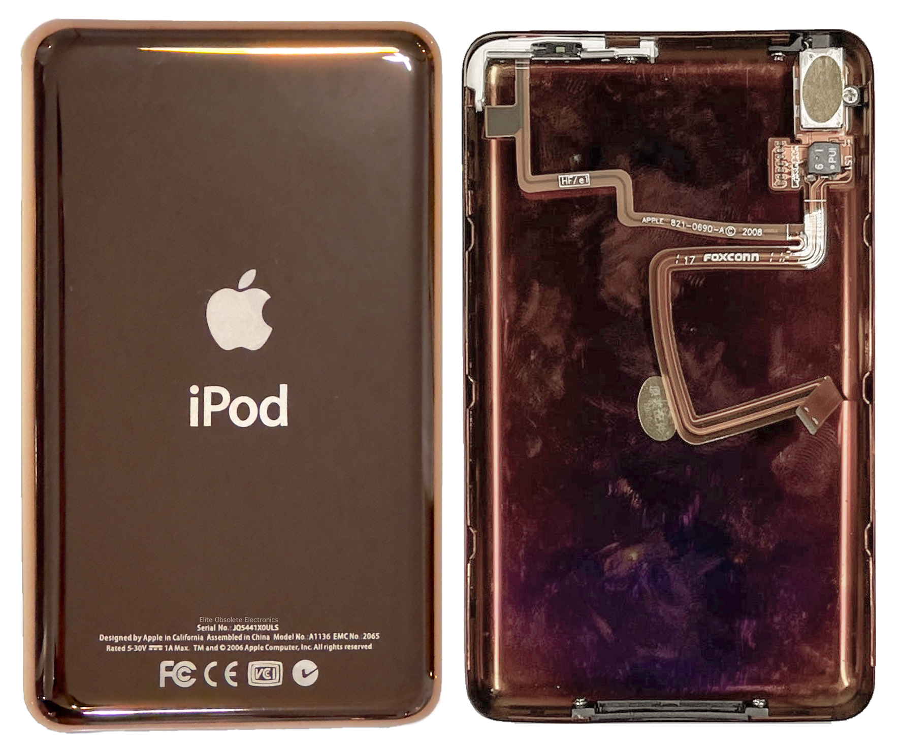 Thick Rose Gold Pink Universal Backplate for Apple iPod Video 5th