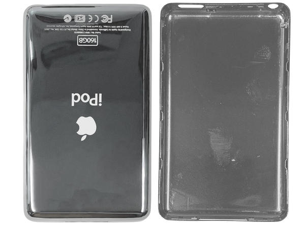 Special Edition Upside Down 160GB Silver Thin Backplate for Apple iPod Video 5th 5.5 A1136 & iPod Classic 6th 7th A1238