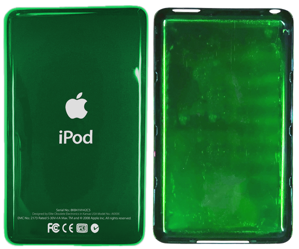 Emerald Green Thick Universal Backplate for Apple iPod Video 5th 5.5 A1136 & iPod Classic 6th 7th A1238
