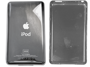 Thick 160GB Silver Chrome Backplate for Apple iPod Video 5th 5.5
