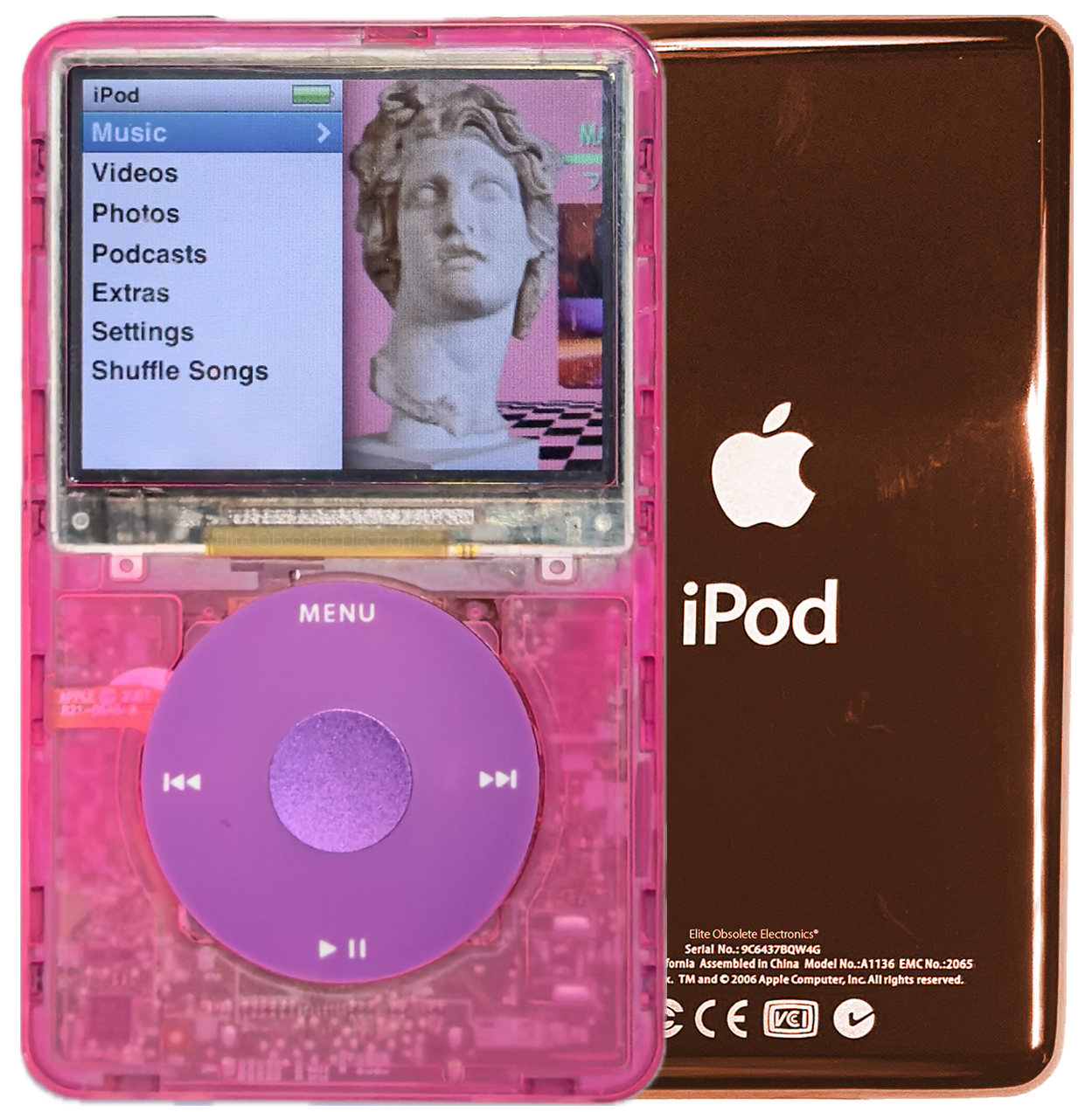 New Apple iPod Classic 6th & 7th Generation Atomic Pink Bubblegum / Pink / Purple (Rose Gold)