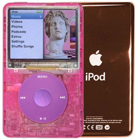 New Apple iPod Classic 6th & 7th Generation Atomic Pink Bubblegum / Pink / Purple (Rose Gold)