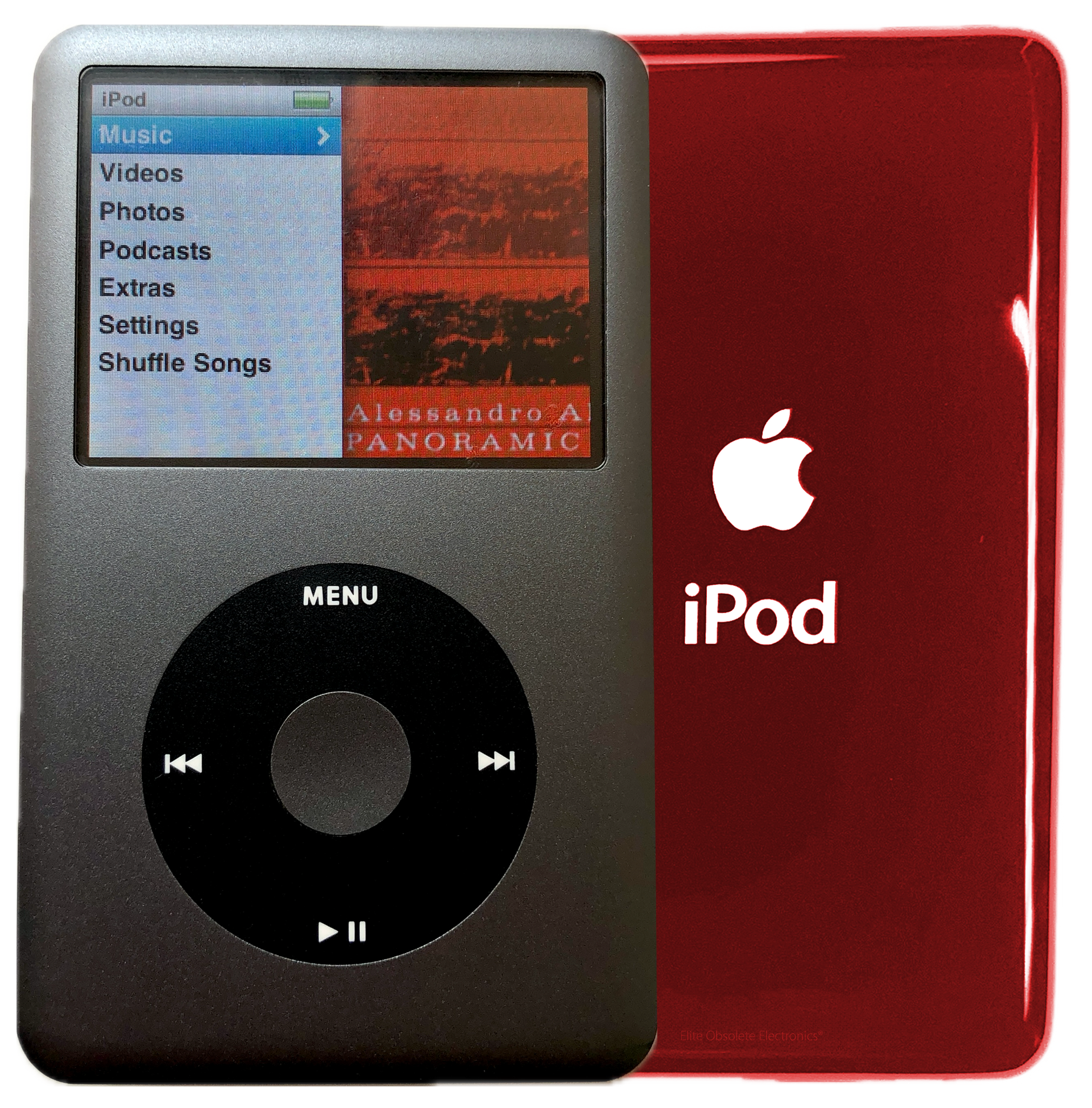 New Apple iPod Classic 6th & 7th Generation Charcoal Gray / Black / Charcoal Gray (Sangria Red)