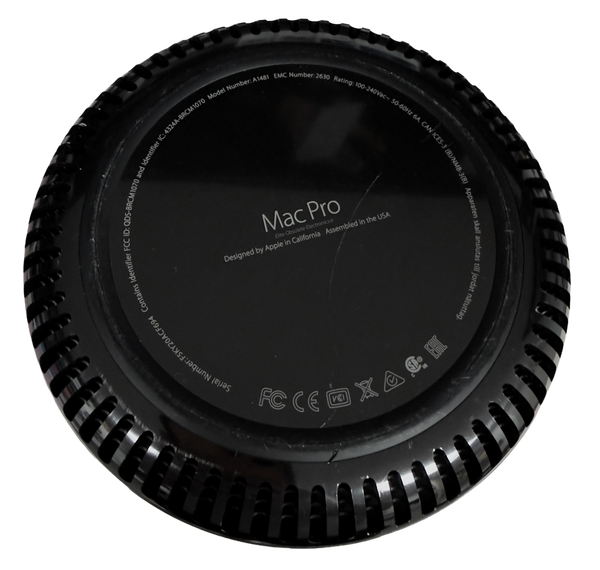 Apple Mac Pro 2013 3.5GHz Intel Xeon 6c/12t 32GB 1866MHz 128GB AMD Radeon FirePro D300 3GB Crossfire A1481 MD878LL/A