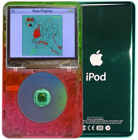 New Apple iPod Video Classic 5th & 5.5 Enhanced Atomic Watermelon / Polychrome / Atomic Clover (Green)