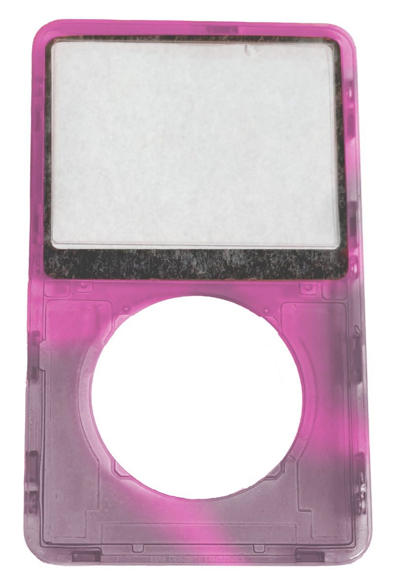 Atomic Neon Pink Smoke Transparent Clear Faceplate For Apple iPod Vide ...