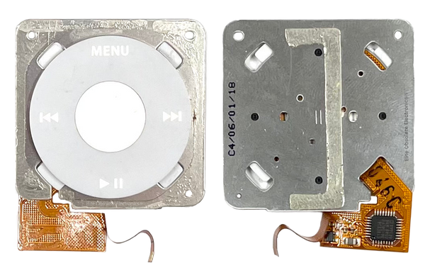 Grey White Click Wheel Plastic Flex for Apple iPod Nano 1st Generation A1137 (Used Condition)