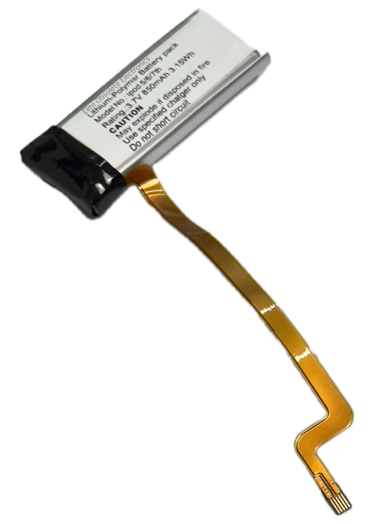 850mah Lithium Polymer Thick Battery for Apple iPod Video 5th 5.5