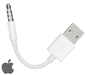 Genuine Apple USB Charge Sync Cable for iPod Shuffle 3rd 4th Generation MC003AM/A 45mm Used