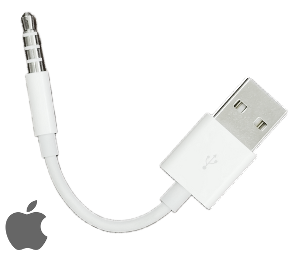 Genuine Apple USB Charge Sync Cable for iPod Shuffle 3rd 4th Generation MC003AM/A 45mm Used