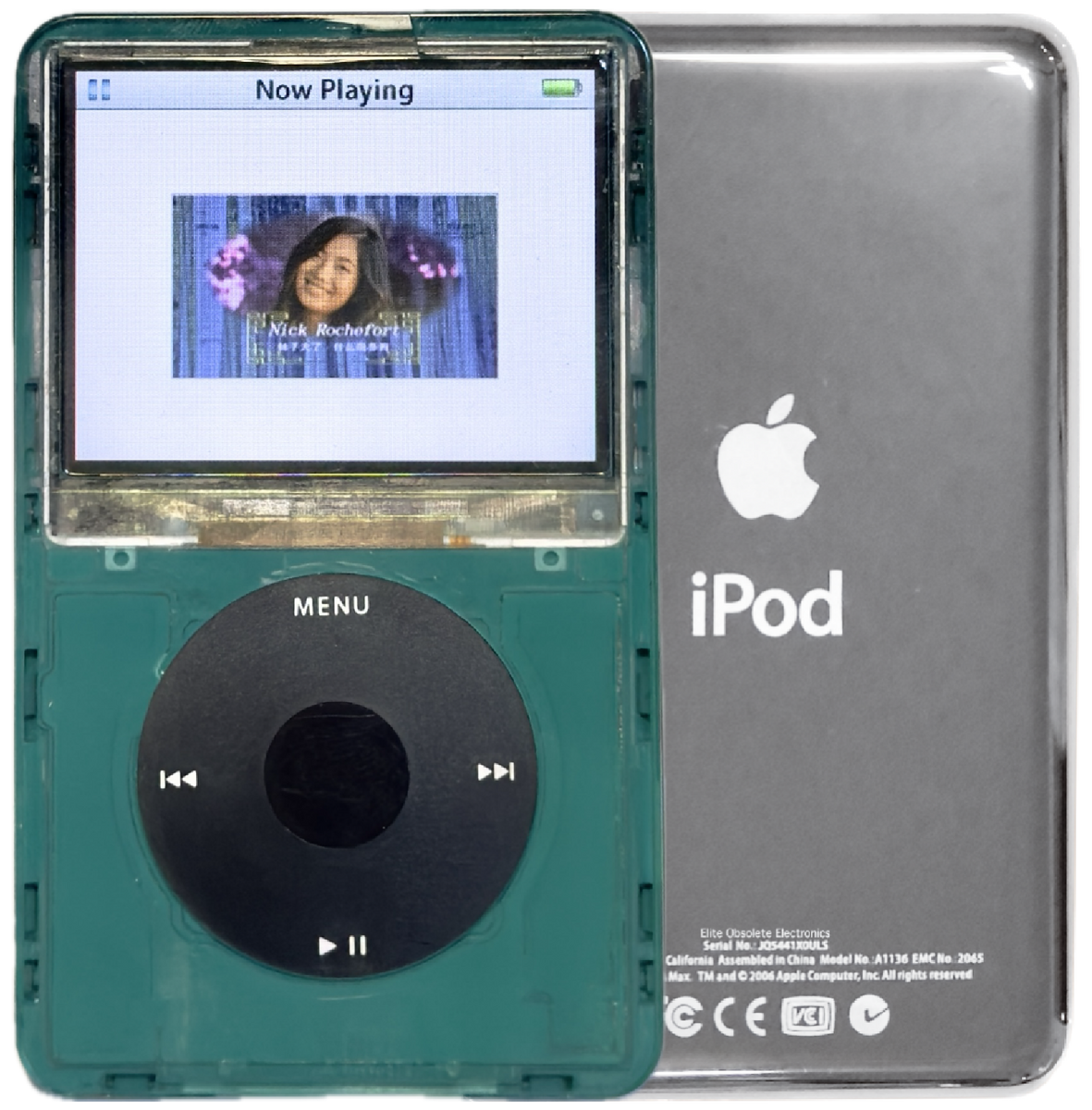 New Apple iPod Video Classic 5th & 5.5 Enhanced Atomic Green Pine / Bl ...