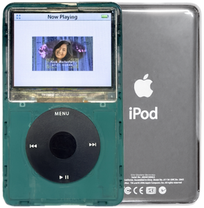 New Apple iPod Video Classic 5th & 5.5 Enhanced Atomic Green Pine / Black / Black (Silver)