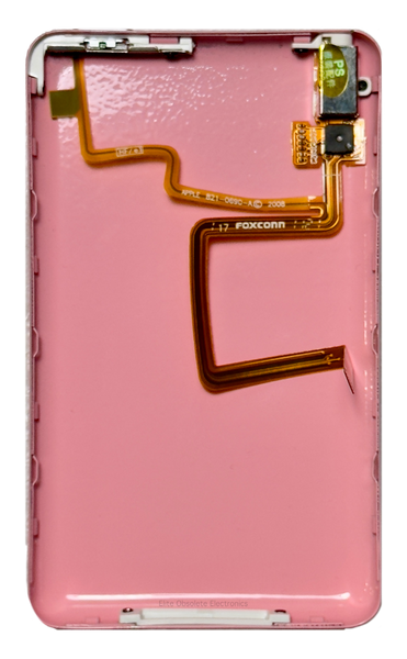 Thin Glossy Bubblegum Pink Fully Blank Backplate for Apple iPod Video Classic 5th 5.5 6th 7th