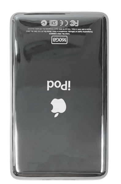 Special Edition Upside Down 160GB Silver Thin Backplate for Apple iPod Video 5th 5.5 A1136 & iPod Classic 6th 7th A1238