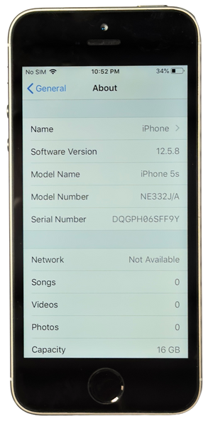 Apple iPhone 5s 16GB Purple & Gold iOS 12.5.8 NE332J/A A1453 Factory Unlocked