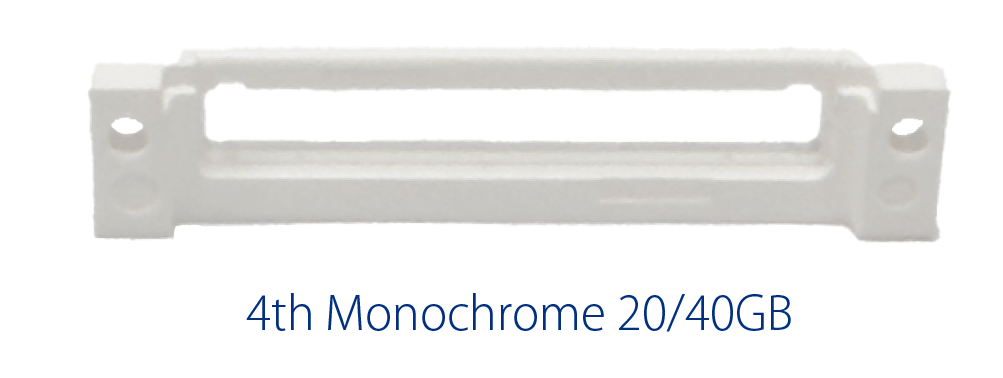 Original White Plastic Dock Bezel for Apple iPod Classic Monochrome Photo Color Display 4th Generation A1059 A1099