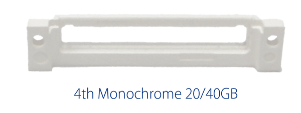 Original White Plastic Dock Bezel for Apple iPod Classic Monochrome Photo Color Display 4th Generation A1059 A1099