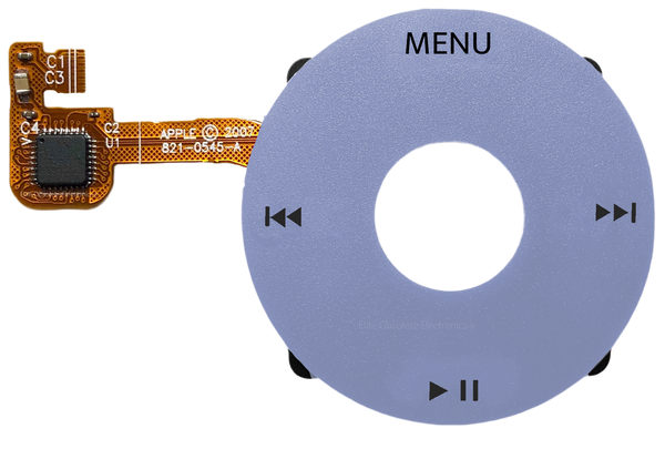 Steel Blue Click Wheel Flex for Apple iPod Classic 6th 7th Generation A1238
