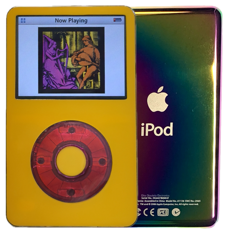 New Apple iPod Video Classic 5th & 5.5 Enhanced Yellow / Atomic Wild Berry / Yellow (Rainbow)