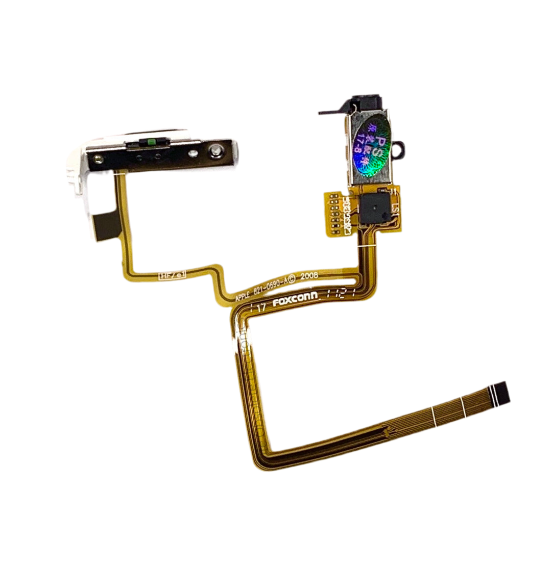 Thick Black Audio Headphone Jack & Hold Switch for Apple iPod Video 5th 5.5 & iPod Classic 6th 7th A1136 A1238