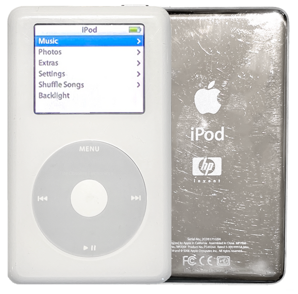 Apple iPod Photo 4th Generation 30GB 60GB Rare HP Invent Refurbished New Battery 1200mah