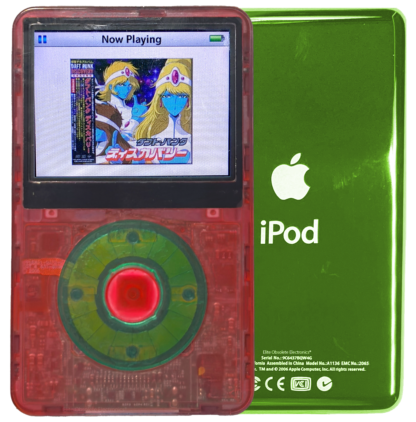 New Apple iPod Video Classic 5th & 5.5 Enhanced Atomic Lychee / Atomic Clover / Atomic Lychee (Toxic Green)