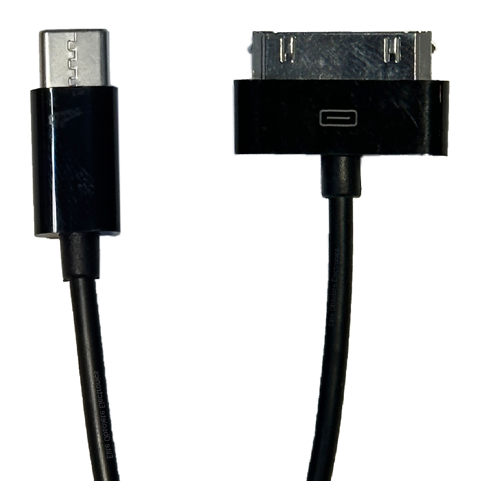 New Black USB Type C to 30-Pin Dock Charge Sync Cable for iPod (3.3 Feet / 1 Meter)