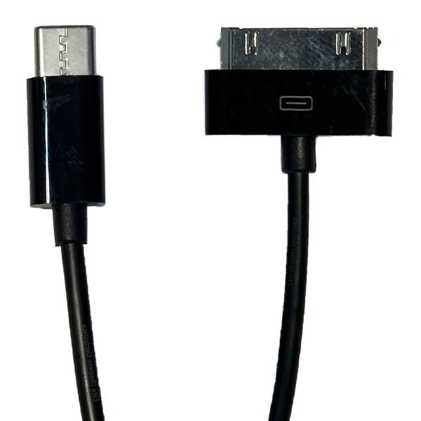 New Black USB Type C to 30-Pin Dock Charge Sync Cable for iPod (3.3 Feet / 1 Meter)