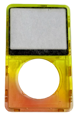 Atomic Yellow Dream Transparent Clear Faceplate For Apple iPod Video 5th & 5.5 Generation Plastic