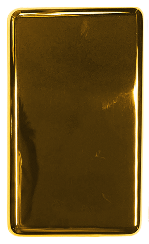 Thin Gold Fully Blank Backplate for Apple iPod Classic 6th 7th & iPod Video 5th 5.5 Enhanced