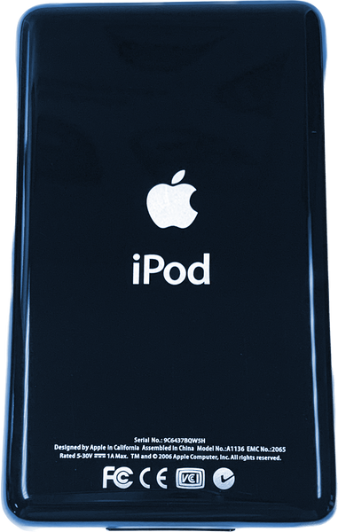 New Apple iPod Video Classic 5th & 5.5 Enhanced Atomic Rainbow / Polychrome / Transparent (Aqua)