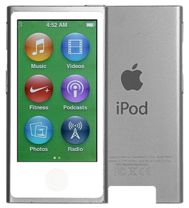 Refurbished Apple iPod Nano 7th Generation 16GB Space Gray & White Refurbished Apple iPod Nano 7th Generation 16GB Space Gray & White