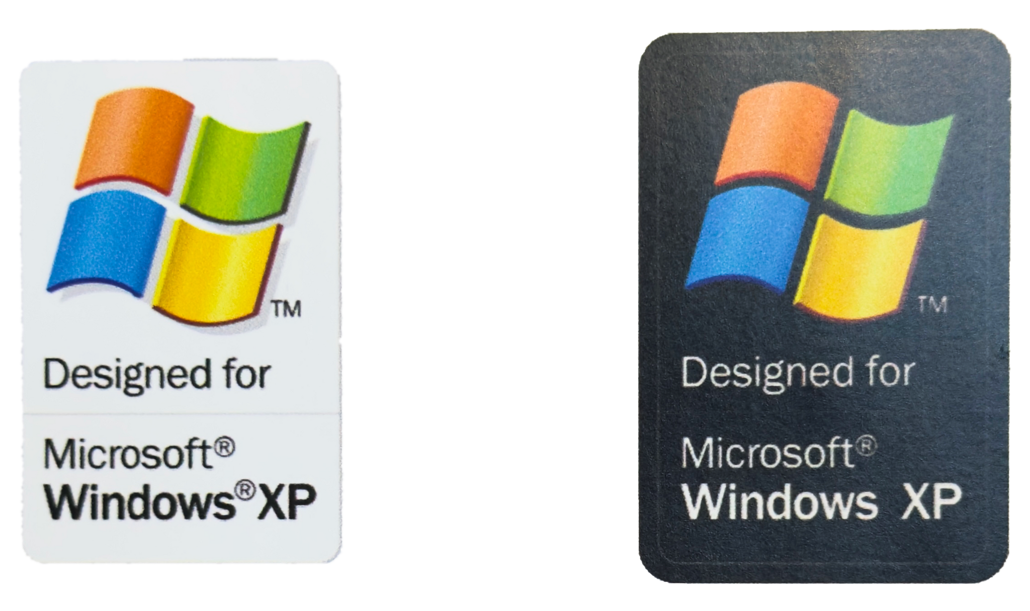 Designed for Microsoft Windows XP Sticker Set of 2 Small – Elite ...