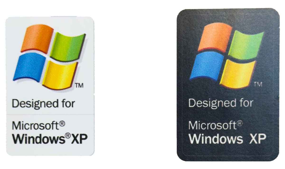 Designed for Microsoft Windows XP Sticker Set of 2 Small – Elite ...