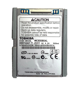 30GB MK3008GAL Toshiba 1.8 30GB MK3008GAL Toshiba 1.8
