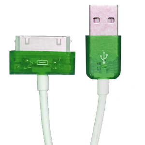 New Atomic Green 30-Pin USB Charge & Sync Cable for iPod (3 Foot / 0.91 Meters)