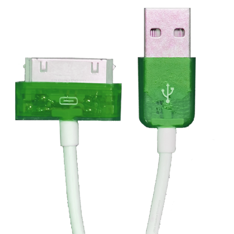 New Atomic Green 30-Pin USB Charge & Sync Cable for iPod (3 Foot / 0.91 Meters)