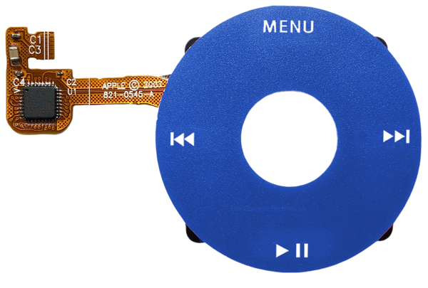 Blue Click Wheel Flex for Apple iPod Classic 6th 7th Generation A1238